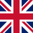 Flag of the United Kingdom, composed of overlapping red and white crosses on a dark blue field.